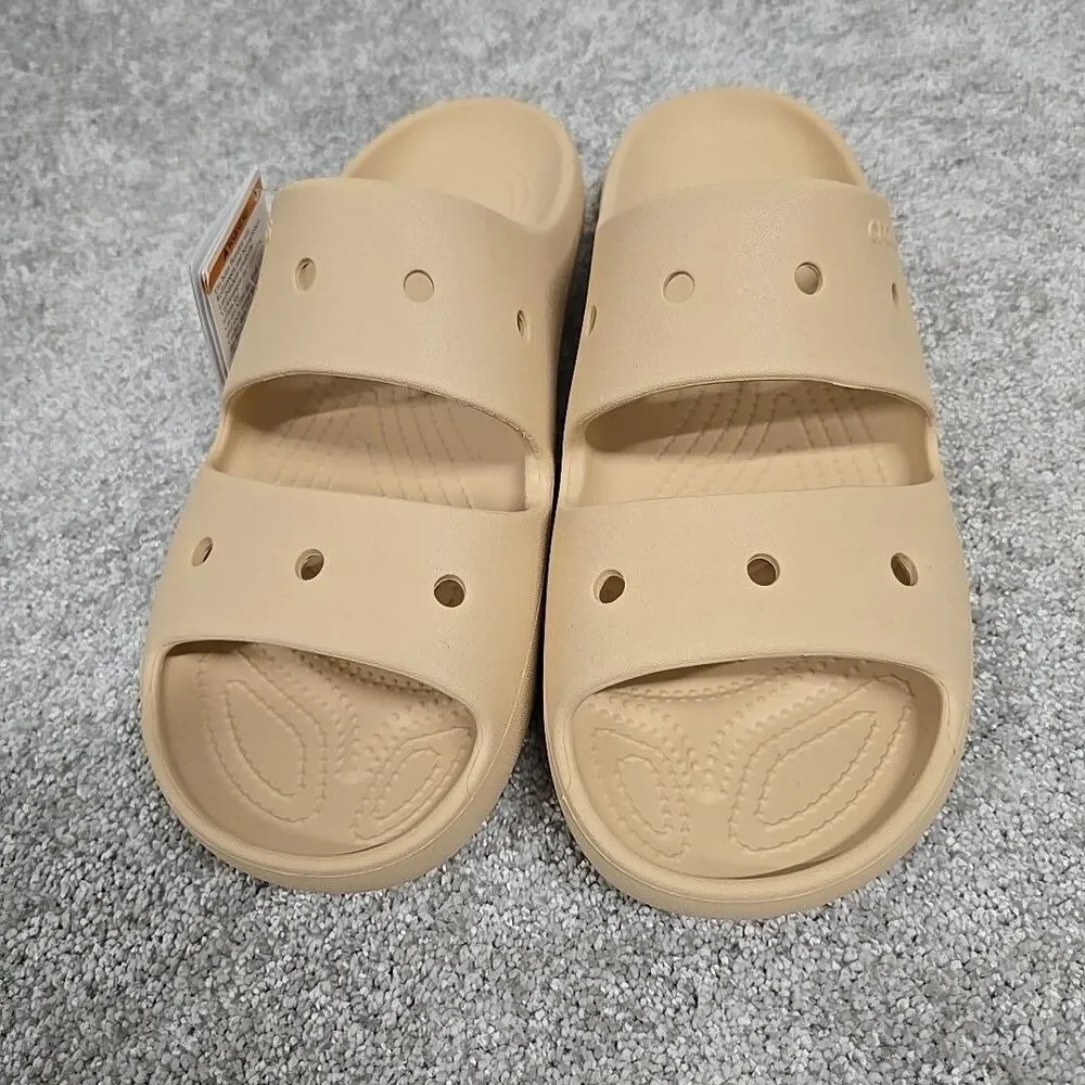 Crocs Classic Slide Sandal V2‎ Beige Tan Men’s Size 11 NWT